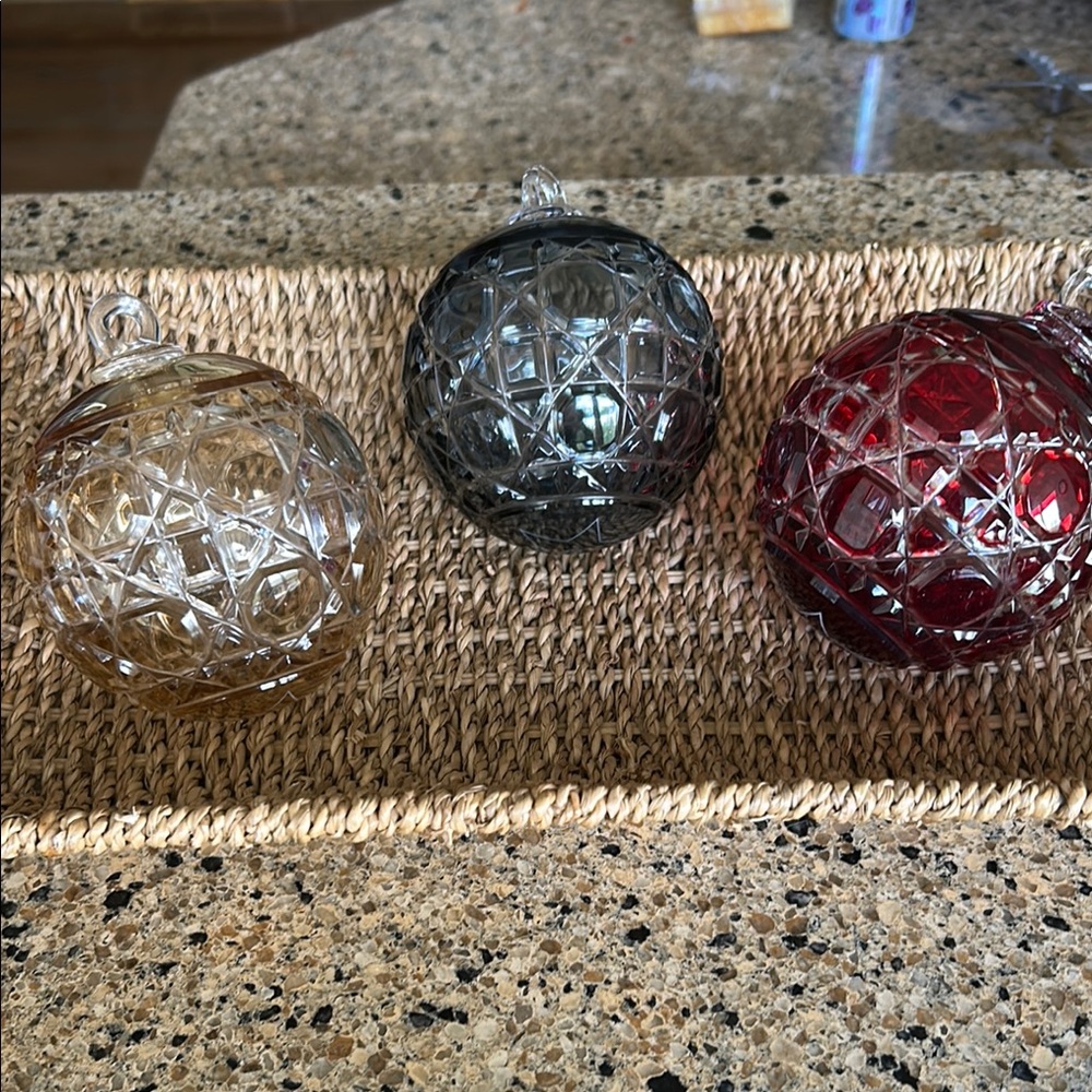 Elegant Holiday Ornament Set - Red, Silver, Gold